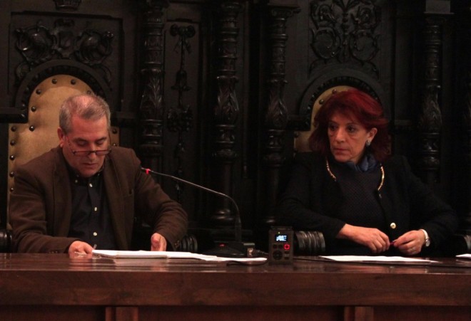 Julio Ramos en un Pleno en el Ayuntamiento de Astorga (S. G.)