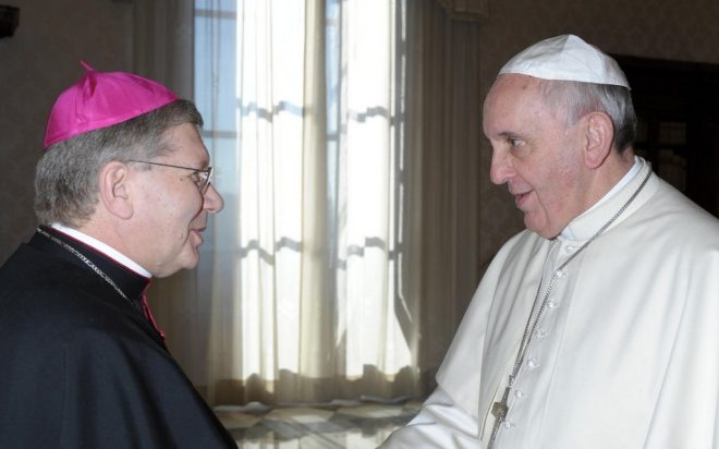 Juan Antonio Menéndez Fernández recibió la ordenación episcopal de manos del Papa Francisco