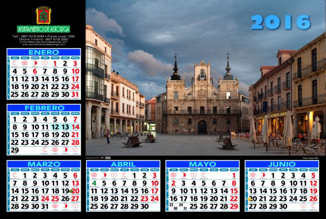 Calendario 2016 Ayto. Astorga