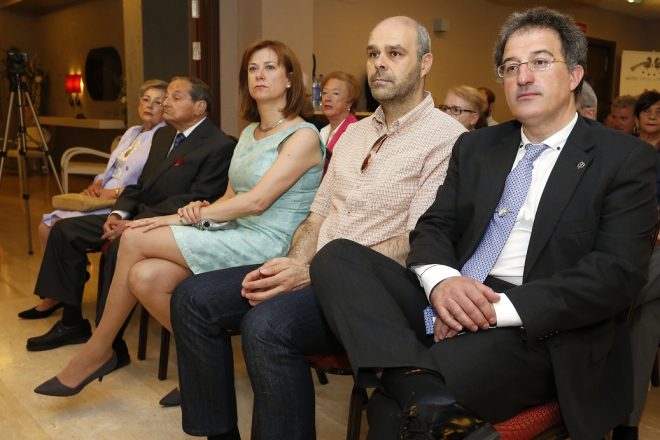 El alcalde del Ayuntamiento de Astorga, Arsenio García, durante los actos organizados por la quinta edición del Premio de Periodismo Maite Almanza