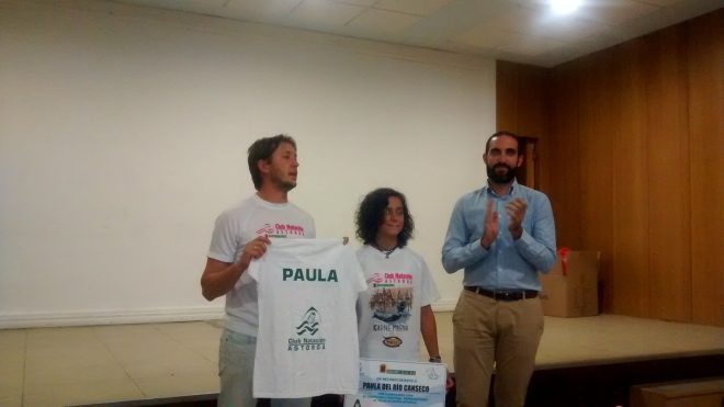 Paula del Río recibe una mecion a la trayectoria 2015/16