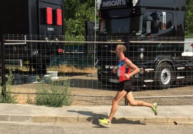 El atleta Sergio Sánchez particpó en la Carrera Popular de Santa Marina del Rey. Marines