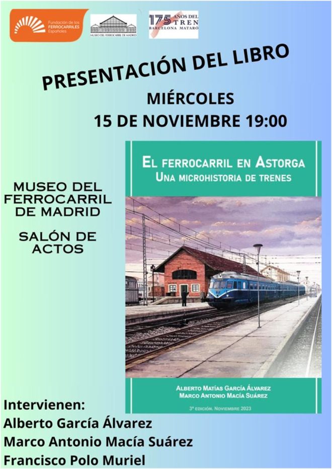 Presentación libro historia ferrocarril Astorga