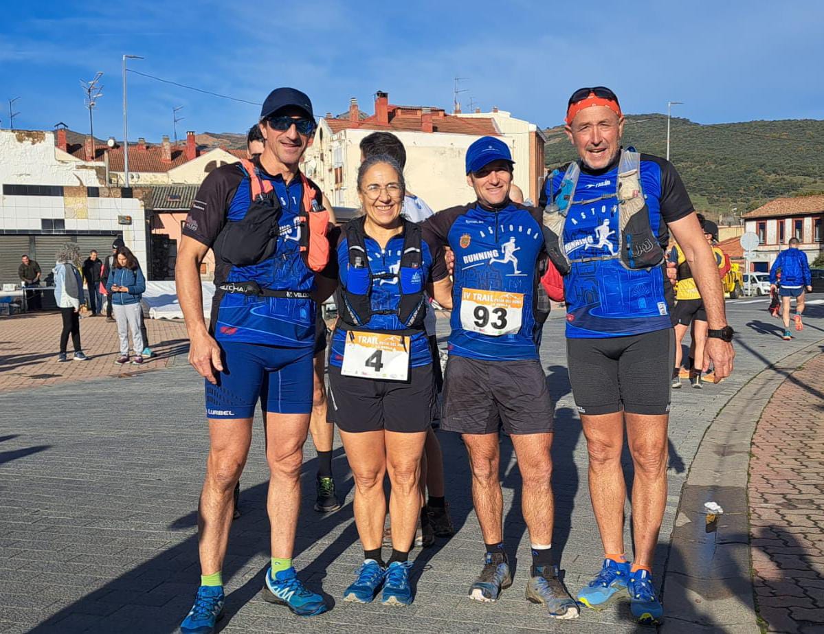 Los atletas del Astorga Running, en el Trail Peña del Asno