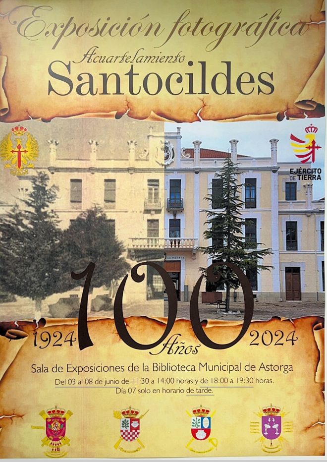 Cartel exposición 100 años acuartelamiento Santocildes